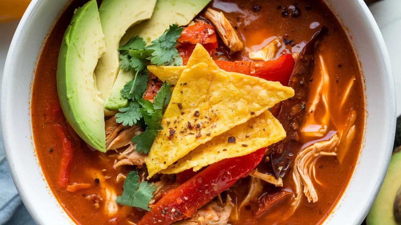 Low Carb Chicken Tortilla Soup