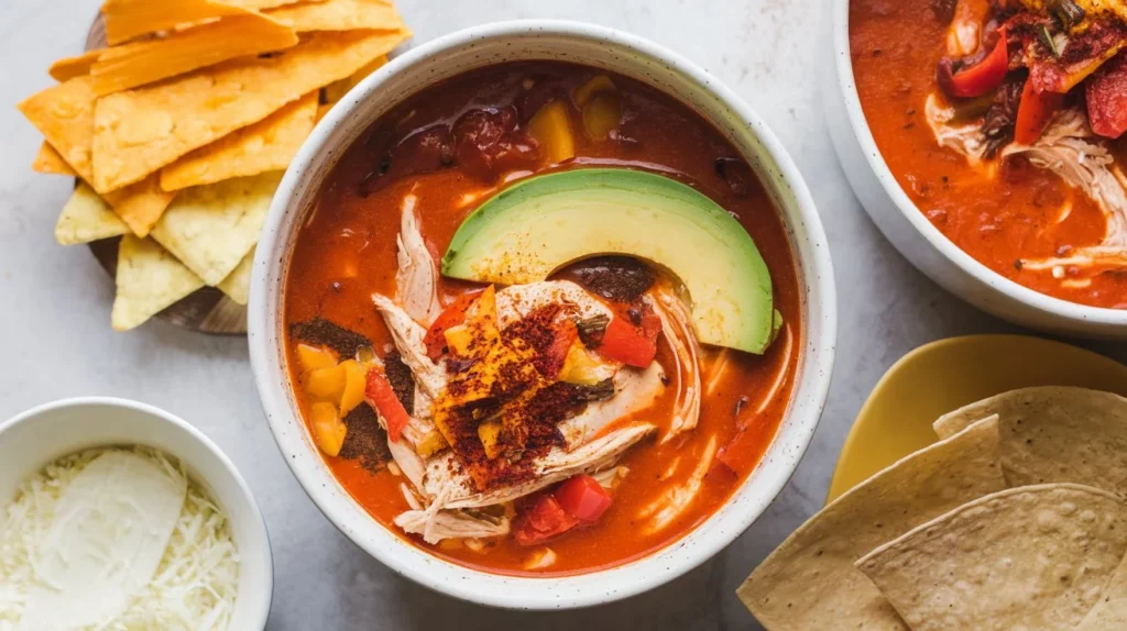 Low Carb Chicken Tortilla Soup